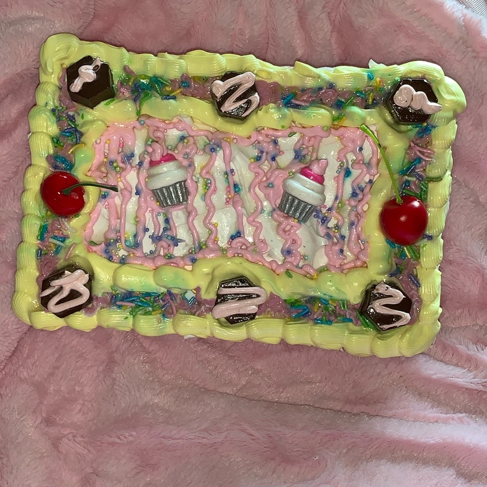 Storage box with cherries
